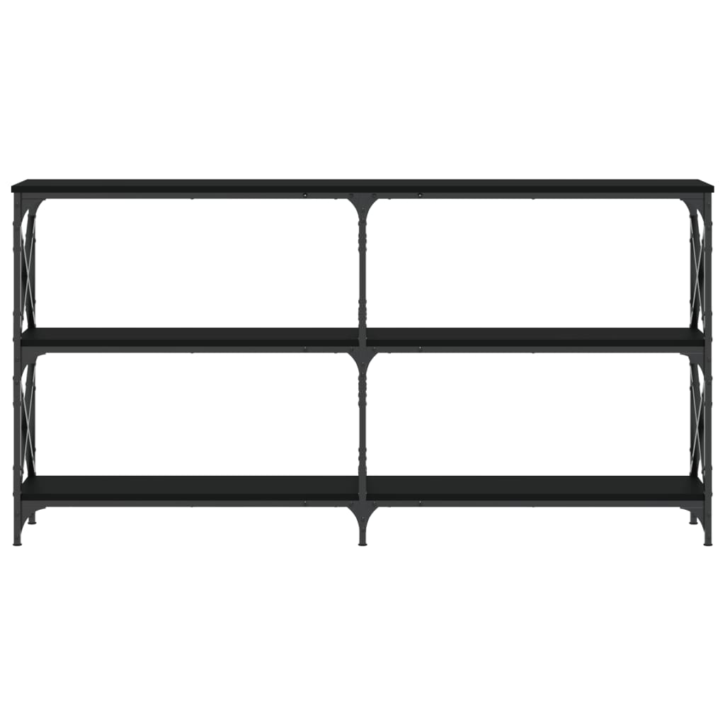 Τραπέζι Κονσόλα Μαύρο 156x28x80,5 εκ. Επεξεργασμένο Ξύλο