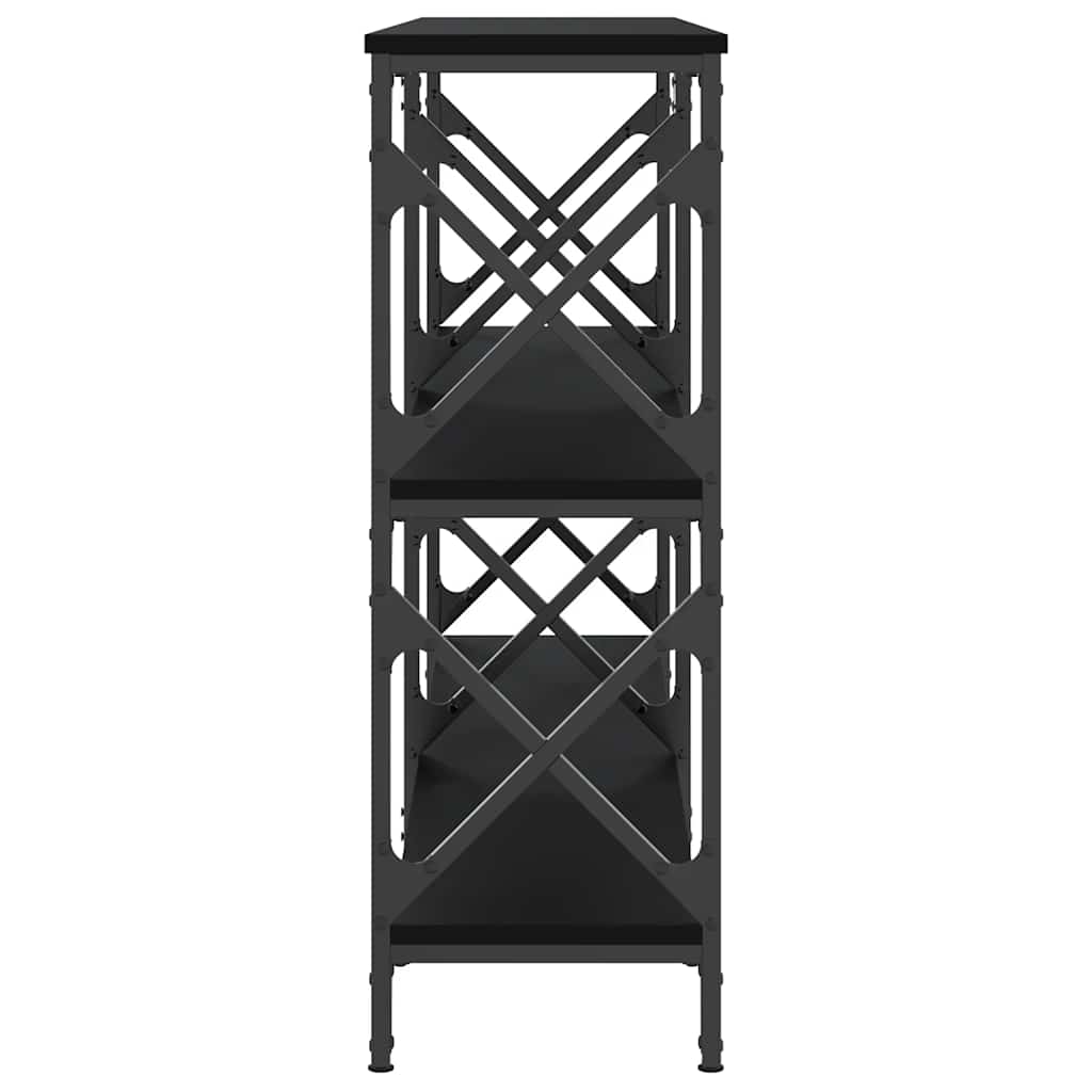 Τραπέζι Κονσόλα Μαύρο 156x28x80,5 εκ. Επεξεργασμένο Ξύλο
