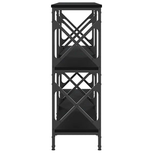 Τραπέζι Κονσόλα Μαύρο 156x28x80,5 εκ. Επεξεργασμένο Ξύλο