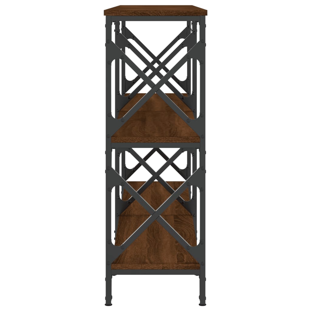 Τραπέζι Κονσόλα Καφέ Δρυς 156x28x80,5 εκ. Επεξεργασμένο Ξύλο