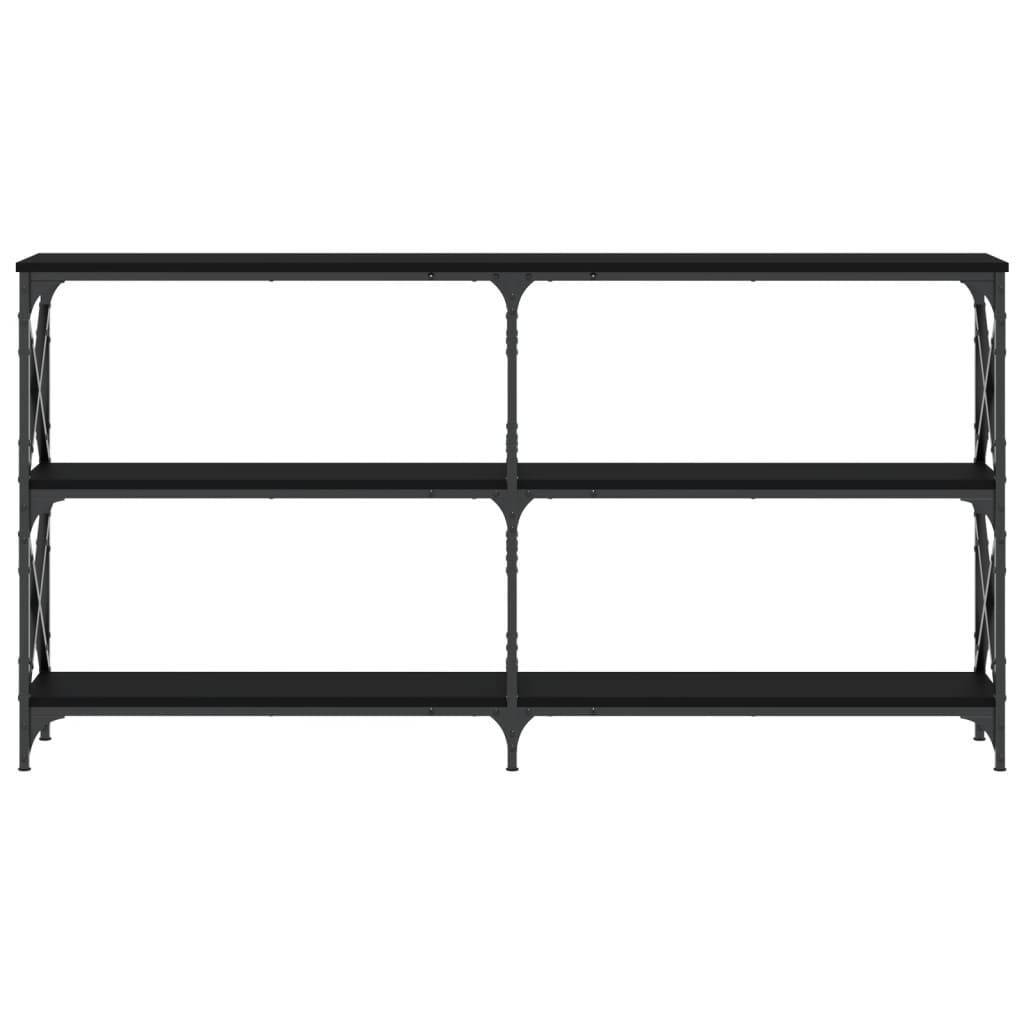 Τραπέζι Κονσόλα Μαύρο 200x28x80,5 εκ. Επεξεργασμένο Ξύλο