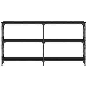 Τραπέζι Κονσόλα Μαύρο 200x28x80,5 εκ. Επεξεργασμένο Ξύλο