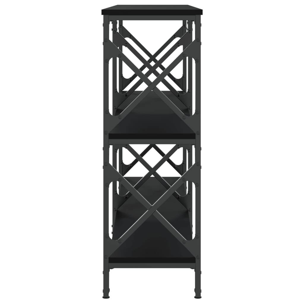 Τραπέζι Κονσόλα Μαύρο 200x28x80,5 εκ. Επεξεργασμένο Ξύλο