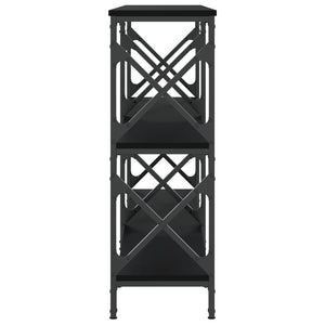 Τραπέζι Κονσόλα Μαύρο 200x28x80,5 εκ. Επεξεργασμένο Ξύλο