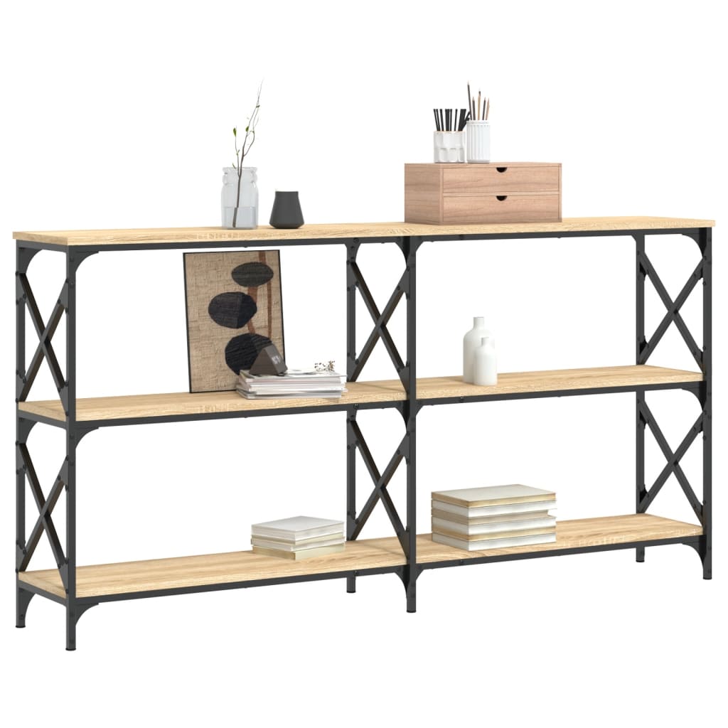 Τραπέζι Κονσόλα Sonoma Δρυς 200x28x80,5 εκ. Επεξεργασμένο Ξύλο
