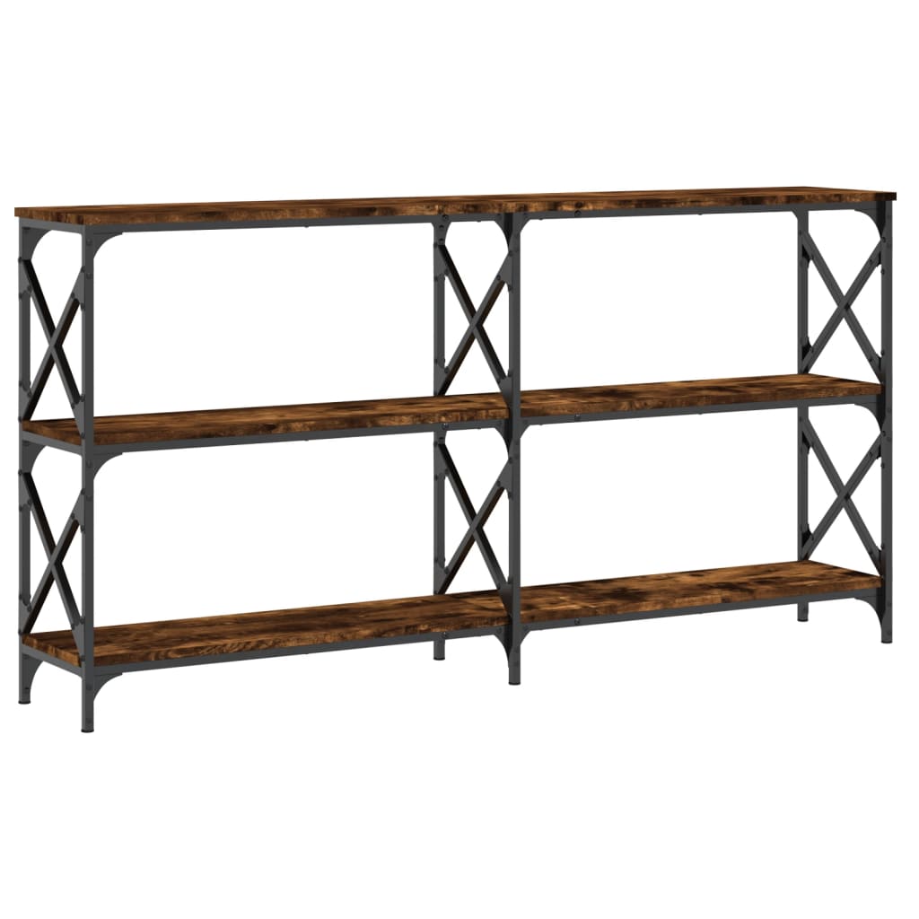 Τραπέζι Κονσόλα Καπνιστή Δρυς 200x28x80,5εκ. Επεξεργασμένο Ξύλο