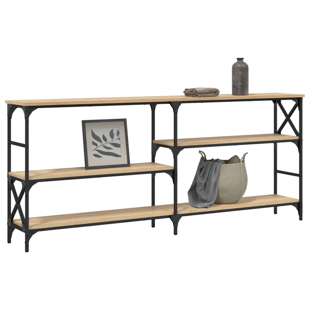 Τραπέζι Κονσόλα Sonoma Δρυς 180x29x76,5 εκ. Επεξεργασμένο Ξύλο - Pakobazaar