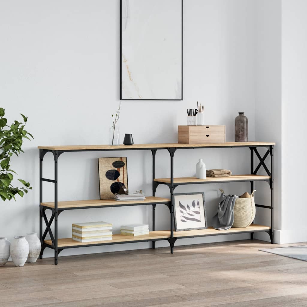 Τραπέζι Κονσόλα Sonoma Δρυς 180x29x76,5 εκ. Επεξεργασμένο Ξύλο - Pakobazaar