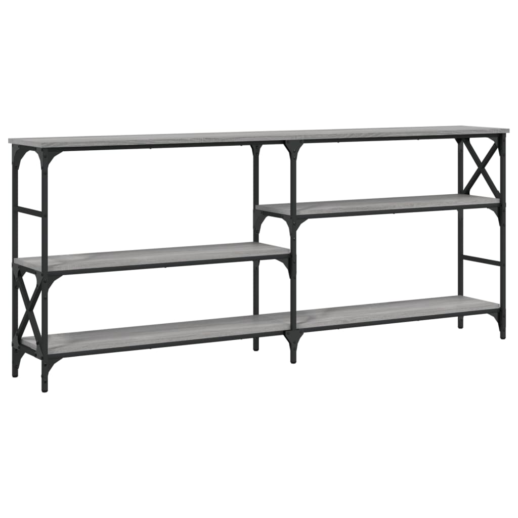 Τραπέζι Κονσόλα Γκρι Sonoma 180x29x76,5 εκ. Επεξεργ. Ξύλο