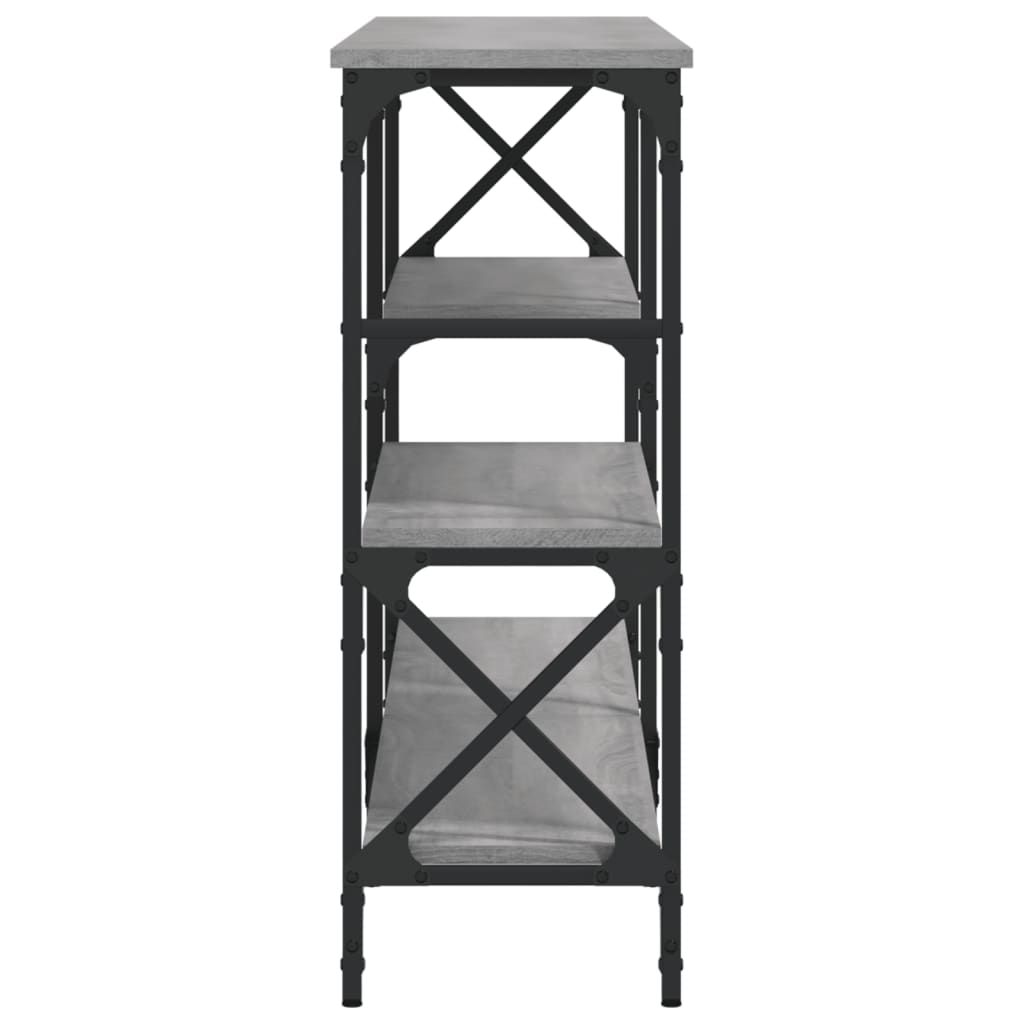 Τραπέζι Κονσόλα Γκρι Sonoma 180x29x76,5 εκ. Επεξεργ. Ξύλο
