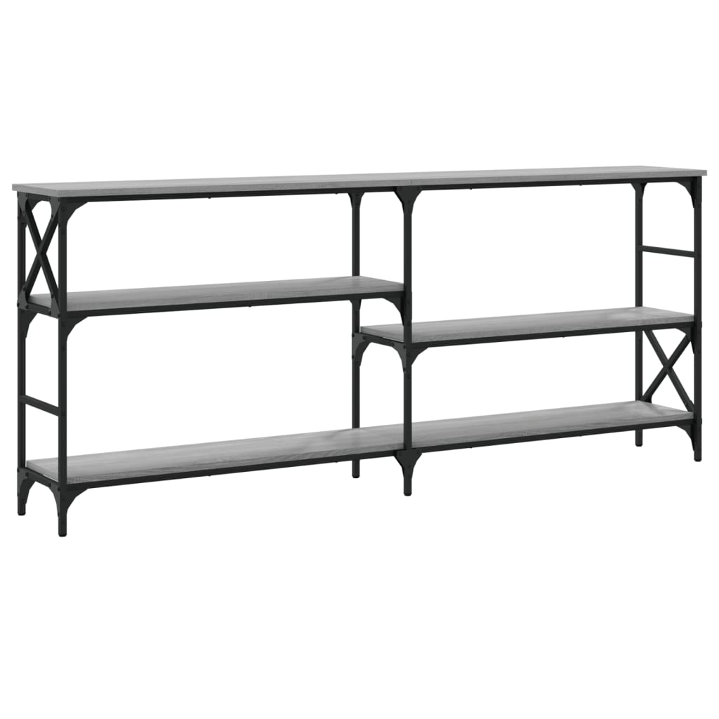 Τραπέζι Κονσόλα Γκρι Sonoma 180x29x76,5 εκ. Επεξεργ. Ξύλο