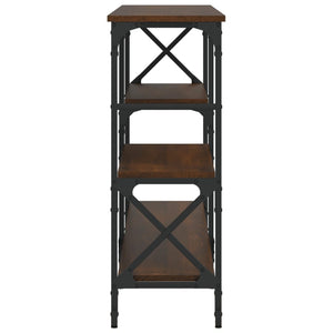 Τραπέζι Κονσόλα Καφέ Δρυς 180x29x76,5 εκ. Επεξεργασμένο Ξύλο