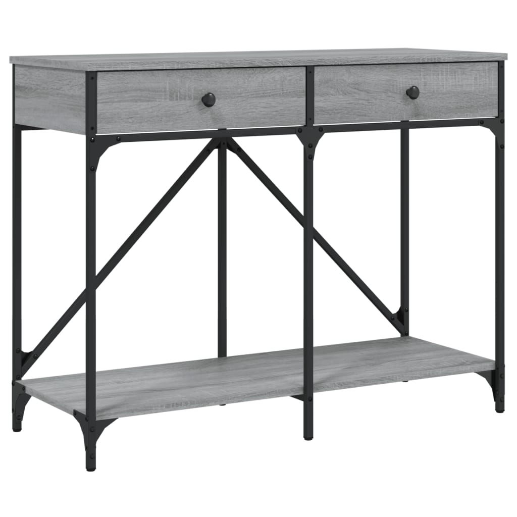 Τραπέζι Κονσόλα Γκρι Sonoma 100x39x78,5 εκ. Επεξεργασμένο Ξύλο