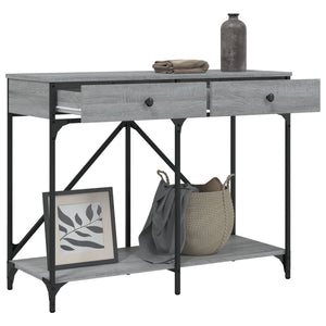 Τραπέζι Κονσόλα Γκρι Sonoma 100x39x78,5 εκ. Επεξεργασμένο Ξύλο