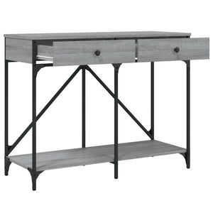 Τραπέζι Κονσόλα Γκρι Sonoma 100x39x78,5 εκ. Επεξεργασμένο Ξύλο