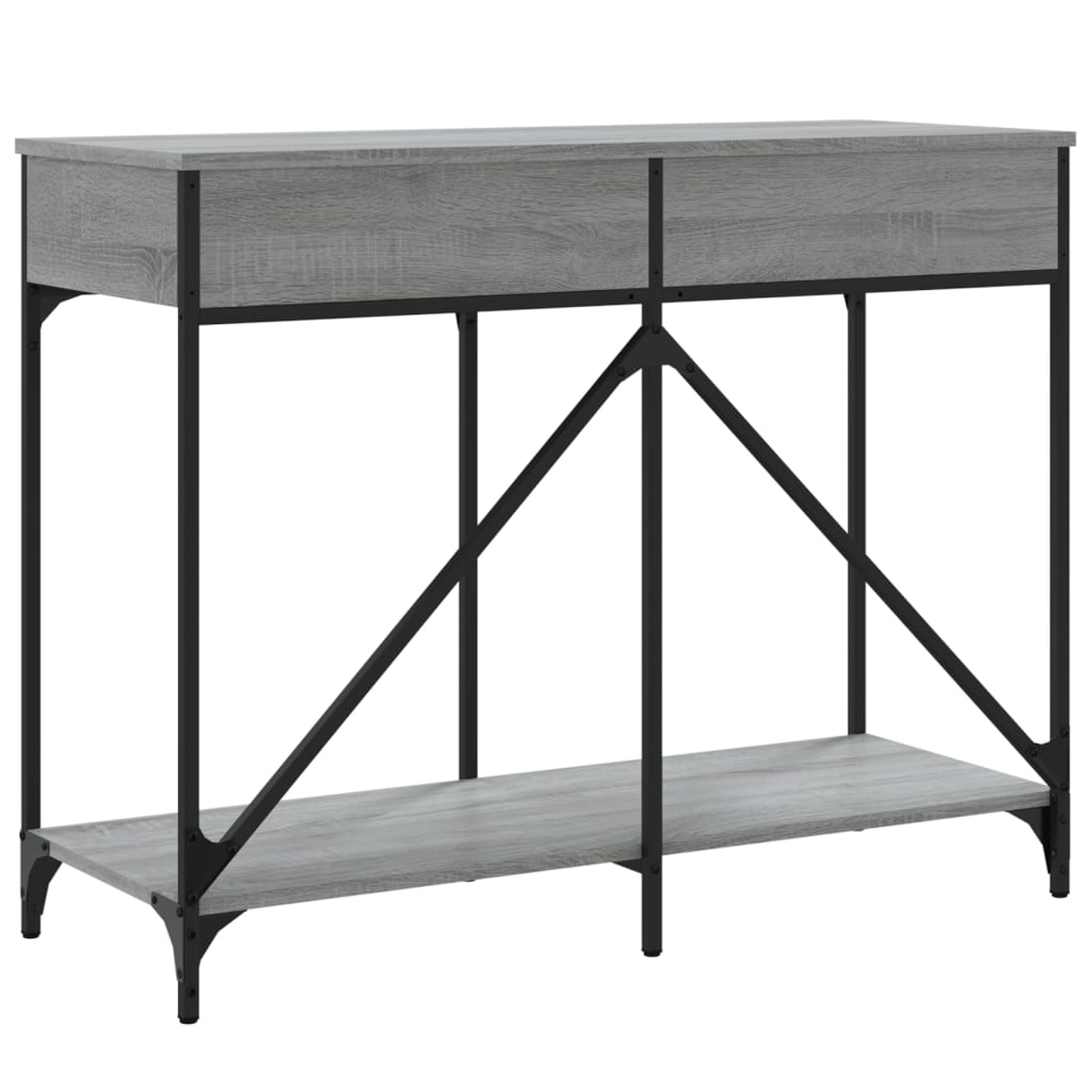 Τραπέζι Κονσόλα Γκρι Sonoma 100x39x78,5 εκ. Επεξεργασμένο Ξύλο