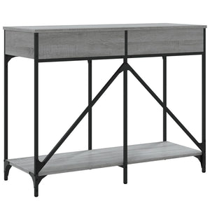 Τραπέζι Κονσόλα Γκρι Sonoma 100x39x78,5 εκ. Επεξεργασμένο Ξύλο