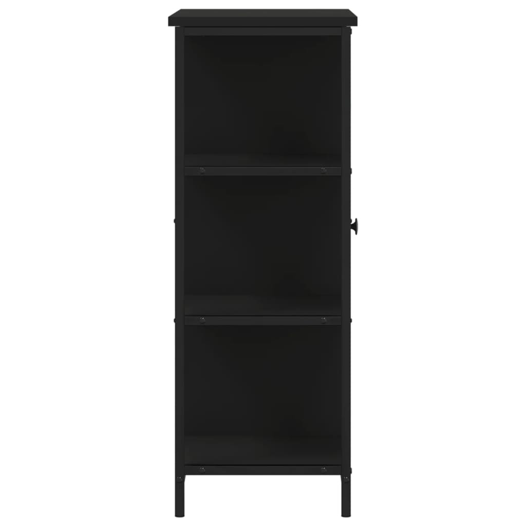 Ντουλάπι Μαύρο 70 x 30 x 80 εκ. από Επεξεργασμένο Ξύλο