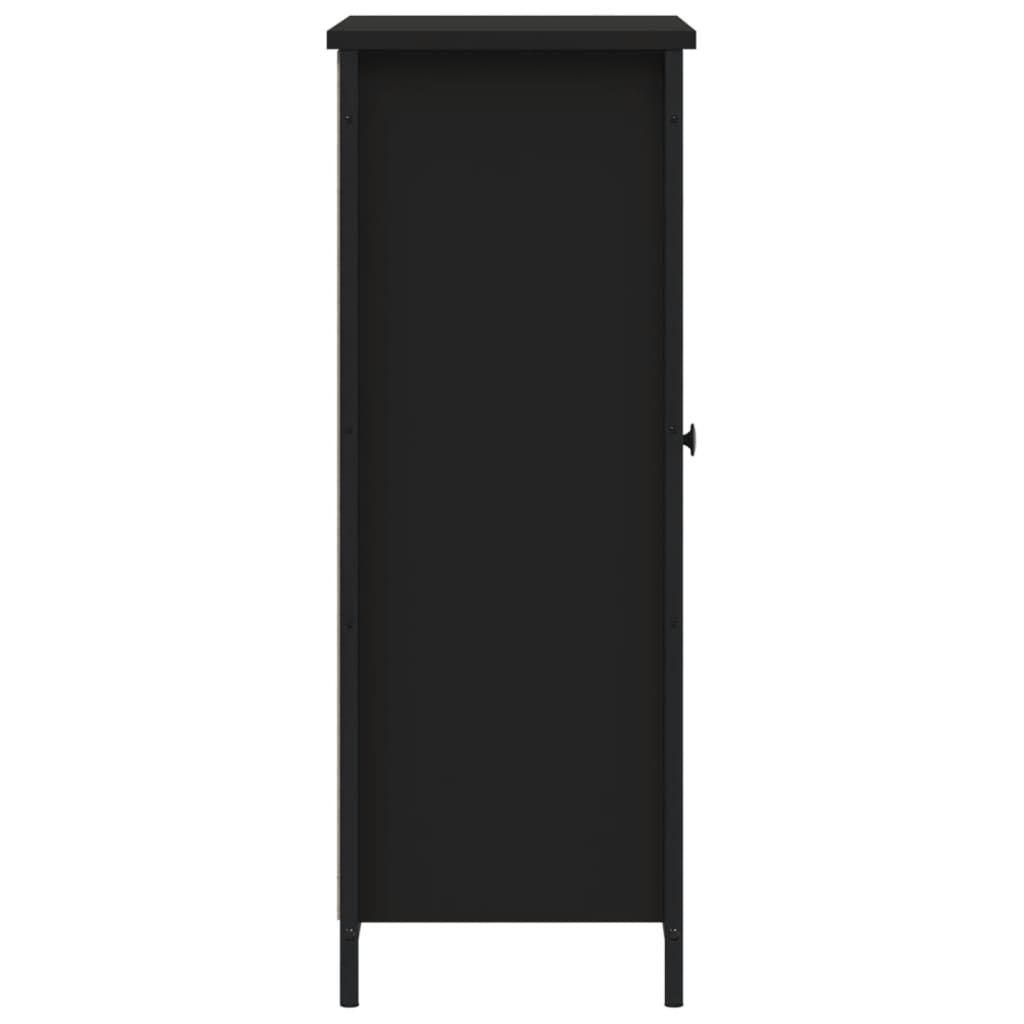 Ντουλάπι Μαύρο 70 x 30 x 80 εκ. από Επεξεργασμένο Ξύλο