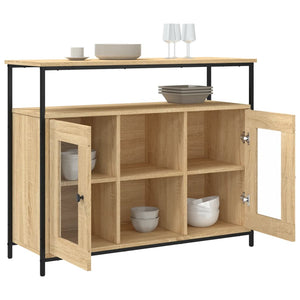 Ντουλάπι Sonoma δρυς 100x35x80 εκ. Επεξεργασμένο Ξύλο - Pakobazaar
