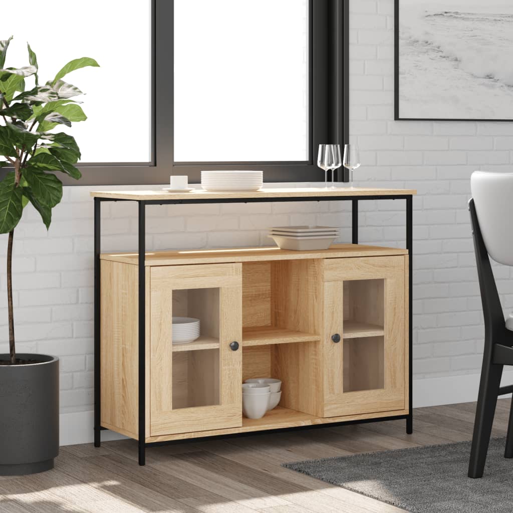 Ντουλάπι Sonoma δρυς 100x35x80 εκ. Επεξεργασμένο Ξύλο - Pakobazaar