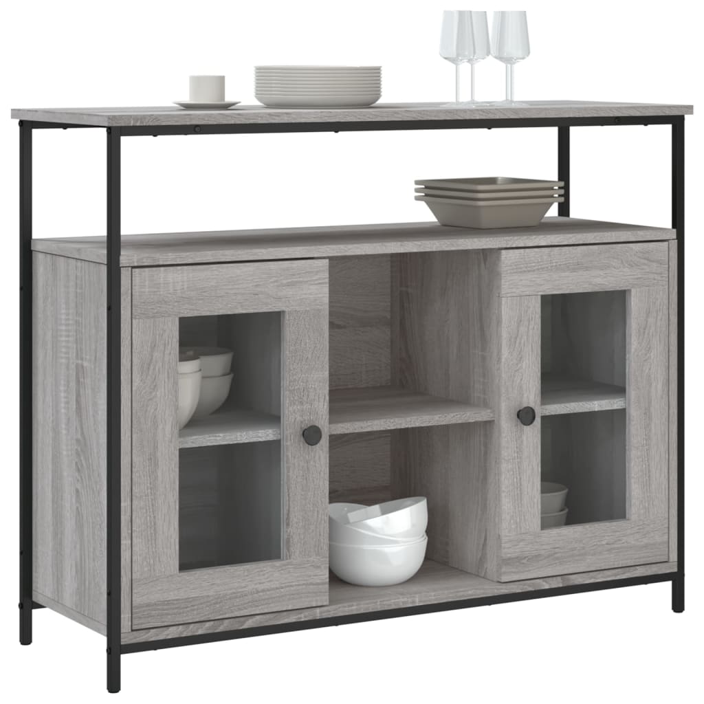 Μπουφές Γκρι Sonoma 100x35x80 εκ. από Επεξεργασμένο Ξύλο - Pakobazaar