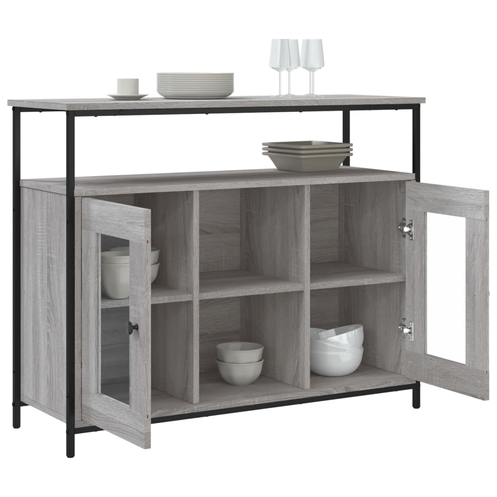 Μπουφές Γκρι Sonoma 100x35x80 εκ. από Επεξεργασμένο Ξύλο - Pakobazaar