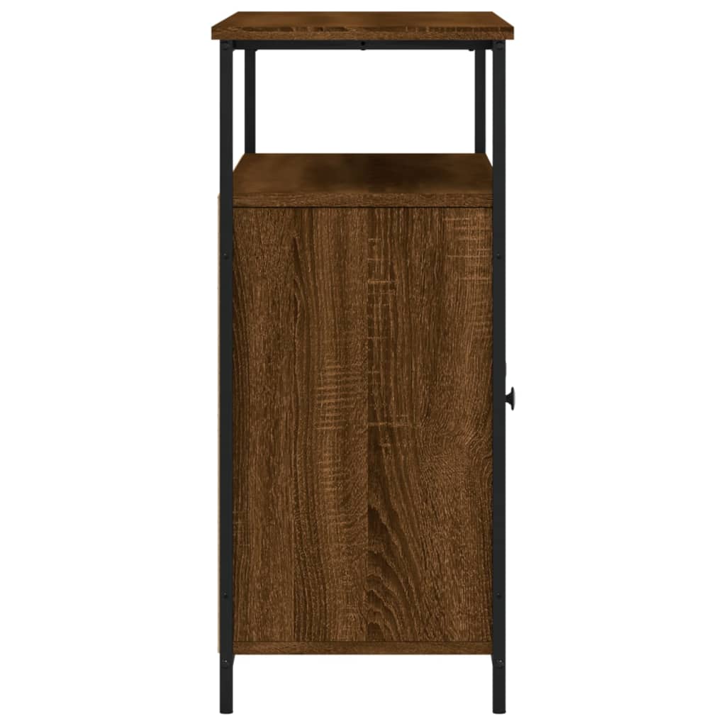Συρταριέρα Καφέ Δρυς 100x35x80 εκ. από Επεξεργασμένο Ξύλο