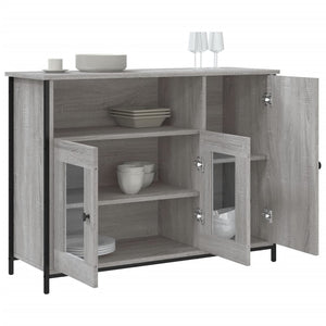 Μπουφές Γκρι Sonoma 100 x 33 x 75 εκ. από Επεξεργασμένο Ξύλο - Pakobazaar