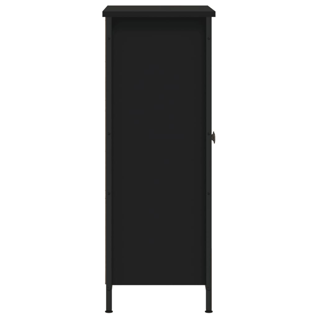 Ντουλάπι Μαύρο 70 x 30 x 80 εκ. από Επεξεργασμένο Ξύλο - Pakobazaar