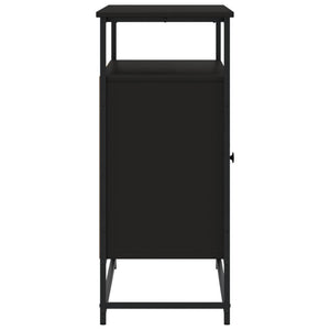 Μπουφές Μαύρος 100x35x80 εκ. από Επεξεργασμένο Ξύλο