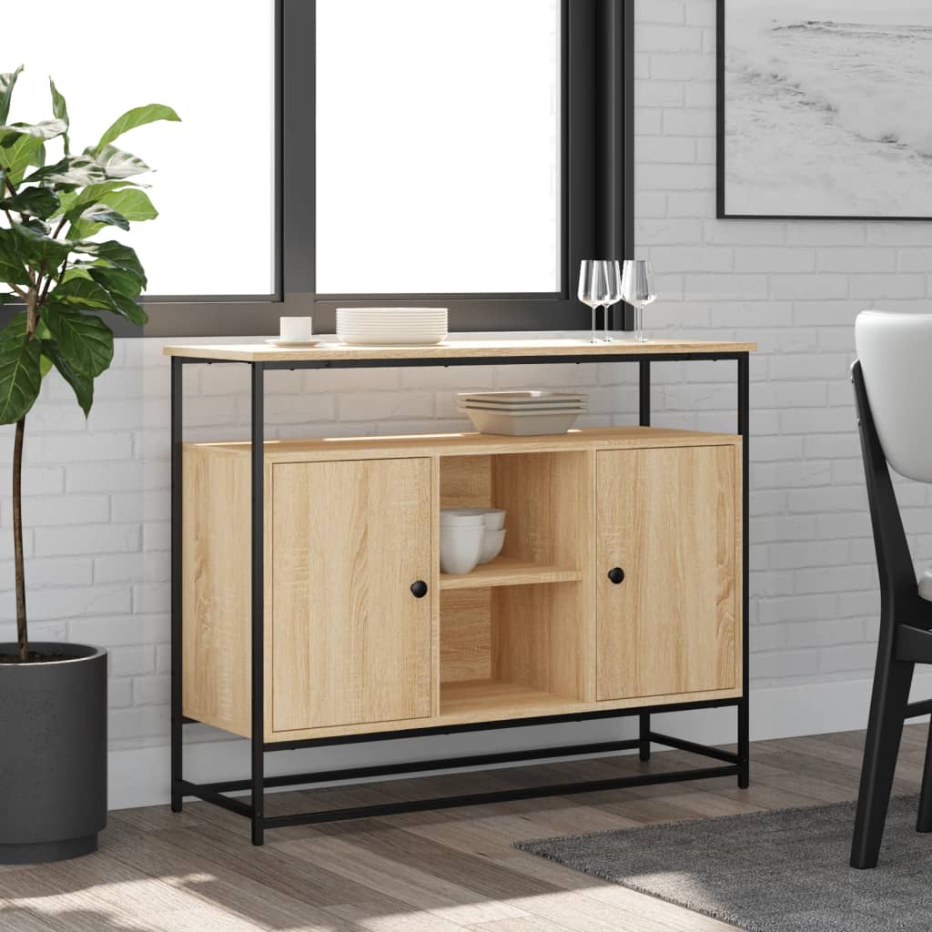 Ντουλάπι Sonoma δρυς 100x35x80 εκ. Επεξεργασμένο Ξύλο - Pakobazaar