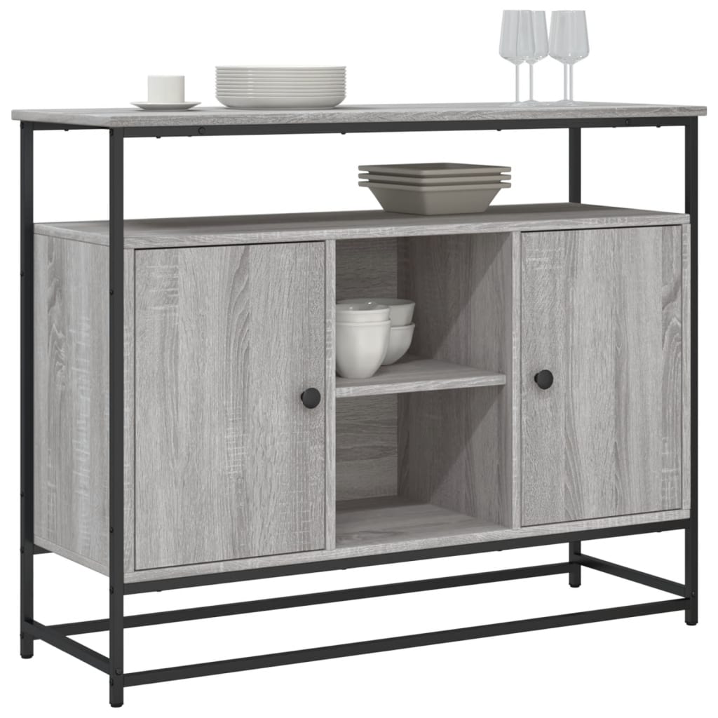 Μπουφές Γκρι Sonoma 100x35x80 εκ. από Επεξεργασμένο Ξύλο - Pakobazaar
