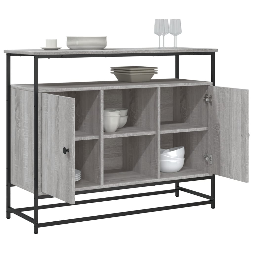 Μπουφές Γκρι Sonoma 100x35x80 εκ. από Επεξεργασμένο Ξύλο - Pakobazaar