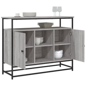 Μπουφές Γκρι Sonoma 100x35x80 εκ. από Επεξεργασμένο Ξύλο - Pakobazaar