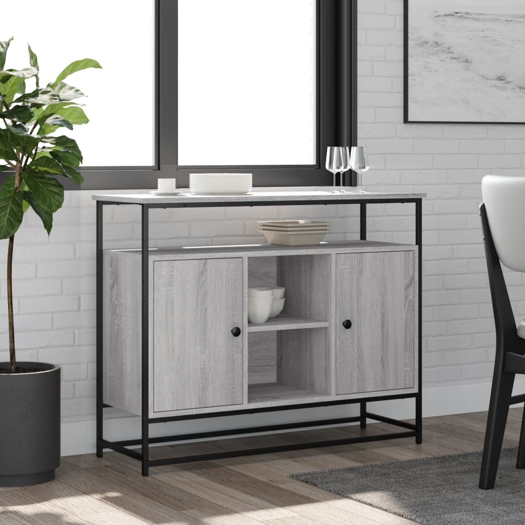 Μπουφές Γκρι Sonoma 100x35x80 εκ. από Επεξεργασμένο Ξύλο - Pakobazaar