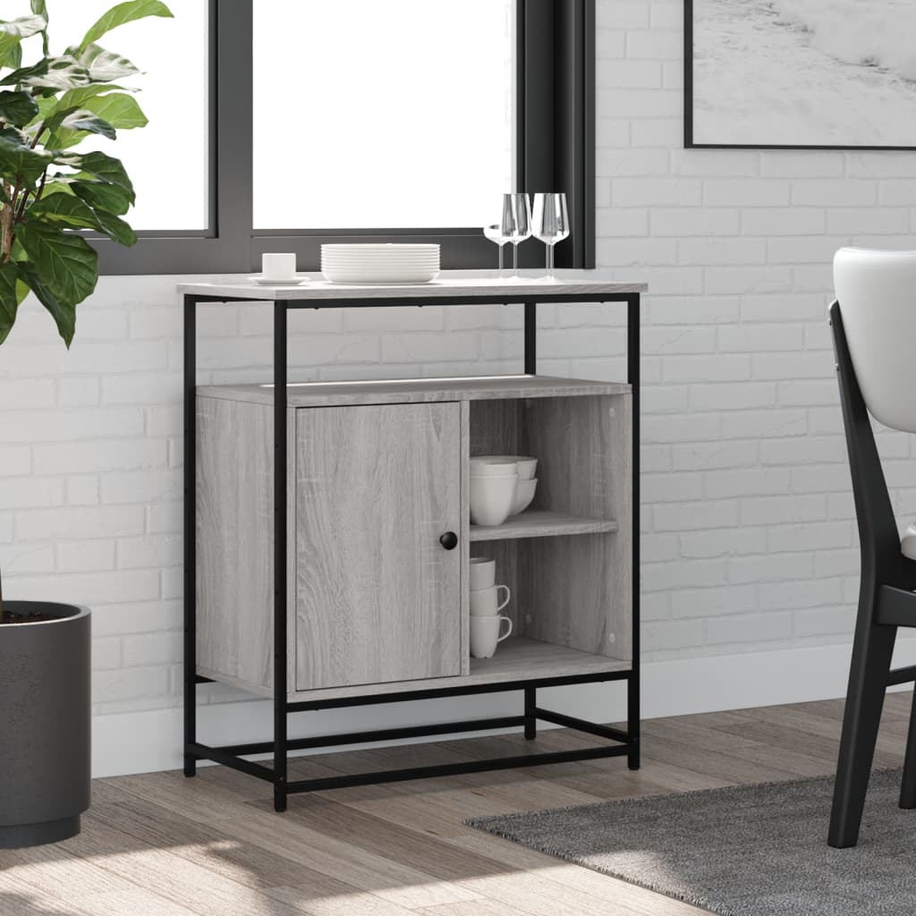 Ντουλάπι Γκρι Sonoma 69x35x80 εκ. από Επεξεργασμένο Ξύλο - Pakobazaar