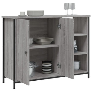 Ντουλάπι Γκρι Sonoma 100x33x75 εκ. από Επεξεργασμένο Ξύλο - Pakobazaar