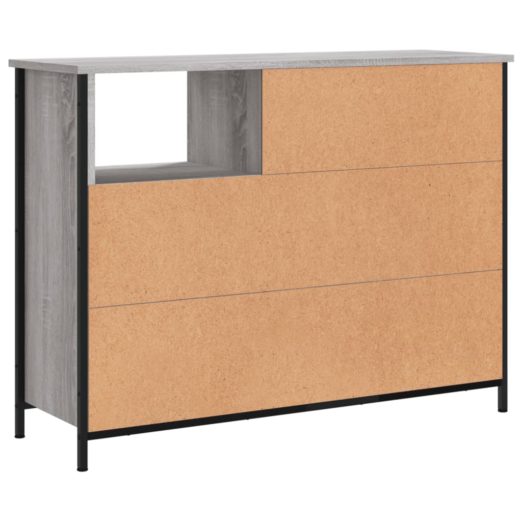 Ντουλάπι Γκρι Sonoma 100x33x75 εκ. από Επεξεργασμένο Ξύλο - Pakobazaar