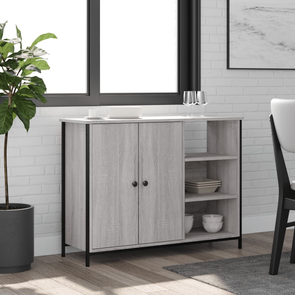 Ντουλάπι Γκρι Sonoma 100x33x75 εκ. από Επεξεργασμένο Ξύλο - Pakobazaar