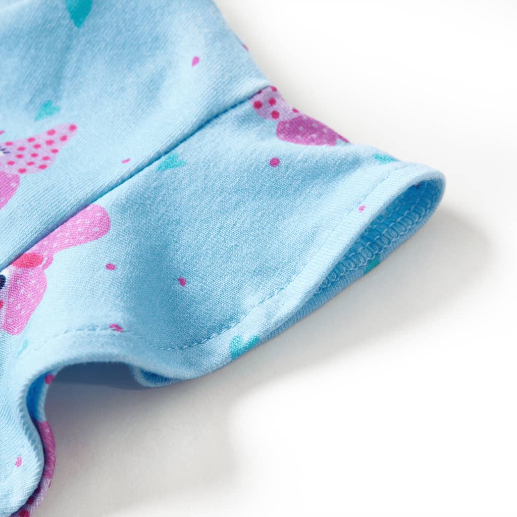 Φόρεμα Παιδικό με Κουμπιά Αμάνικο Μπλε 128 - PAKOBAZAAR