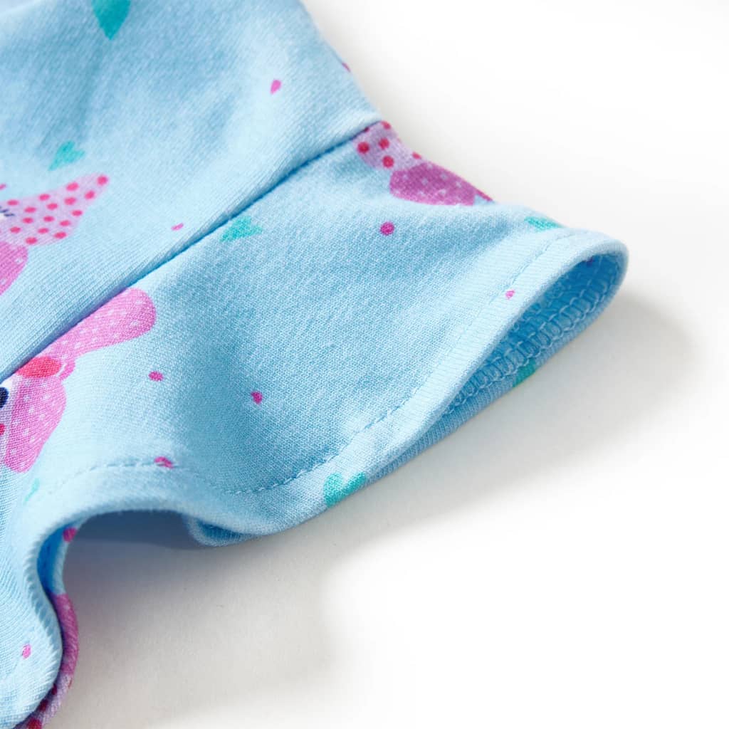 Φόρεμα Παιδικό με Κουμπιά Αμάνικο Μπλε 140 - PAKOBAZAAR