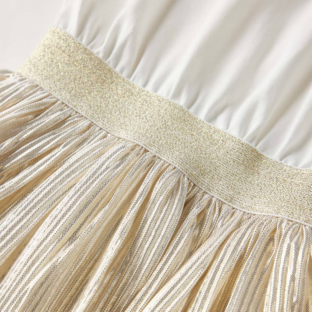 Φόρεμα Παιδικό Κοντομάνικο Εκρού 128 - PAKOBAZAAR