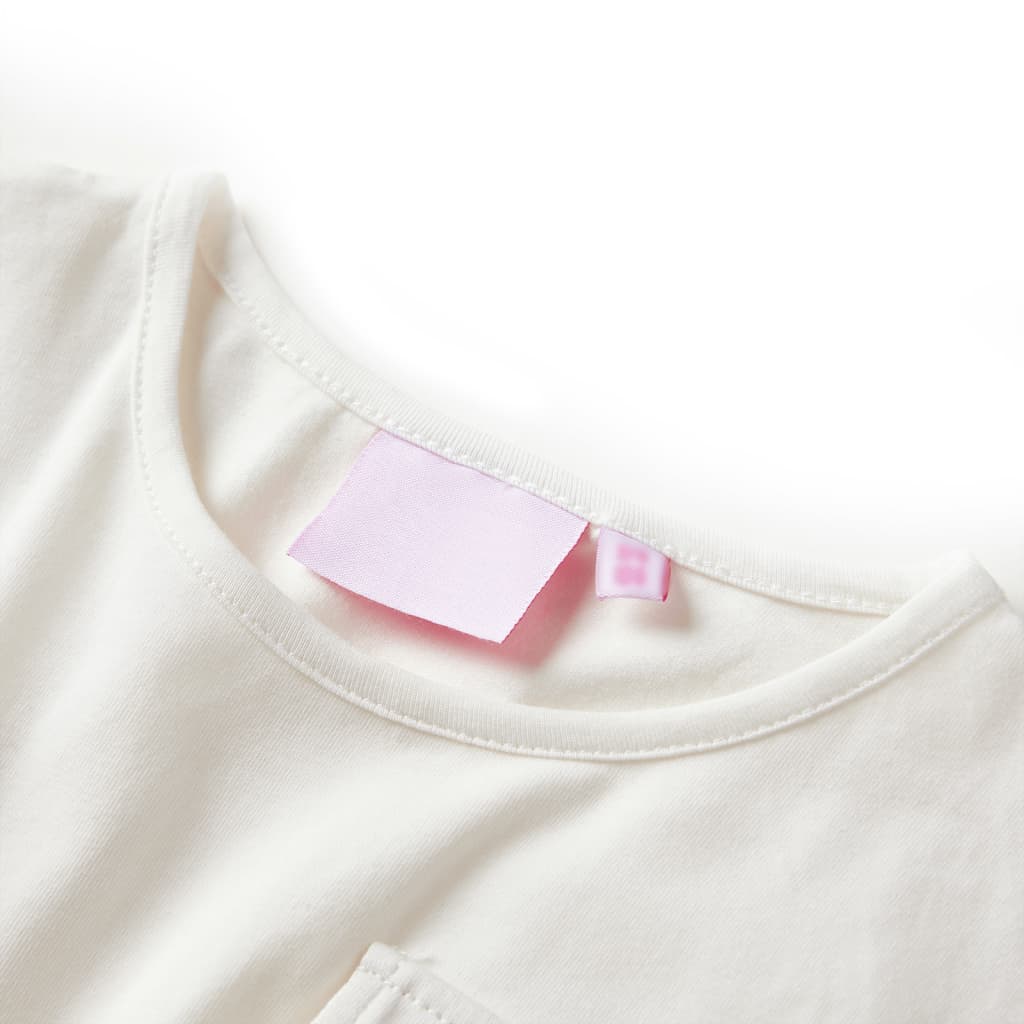 Φόρεμα Παιδικό Κοντομάνικο Εκρού 140 - PAKOBAZAAR