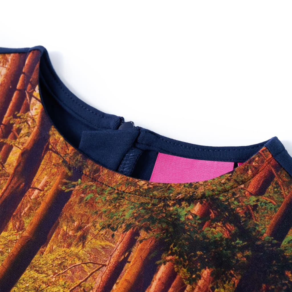 Φόρεμα Παιδικό Μακρυμάνικο Ναυτικό Μπλε 104 - PAKOBAZAAR