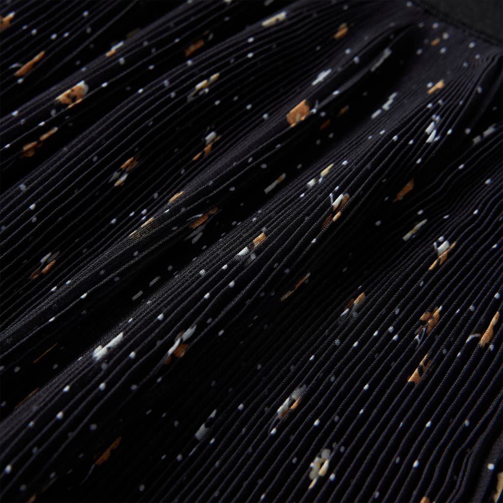 Φούστα Παιδική με Στρώσεις και Βολάν Μαύρη 128 - PAKOBAZAAR