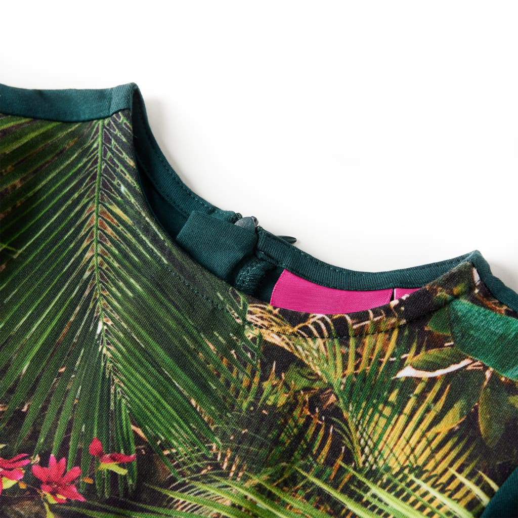 Φόρεμα Παιδικό Μακρυμάνικο Σκούρο Πράσινο 116 - PAKOBAZAAR