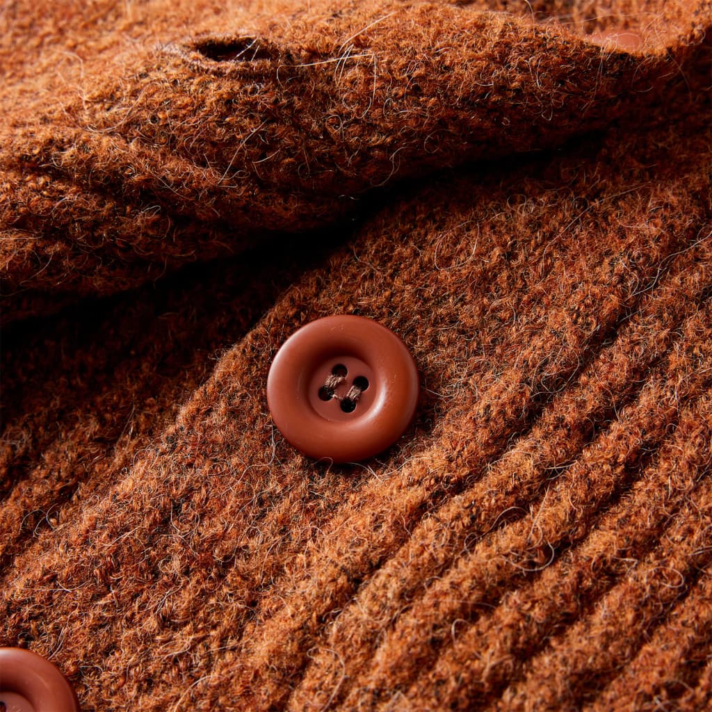 Ζακέτα Παιδική Πλεκτή Χρώμα Κονιάκ 128 - PAKOBAZAAR