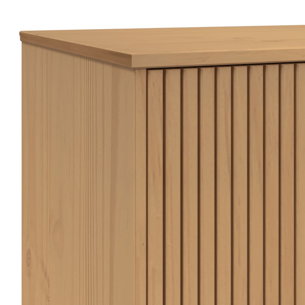 Μπουφές OLDEN Γκρι & Καφέ 114x43x73,5 εκ. από Μασίφ Ξύλο Πεύκου
