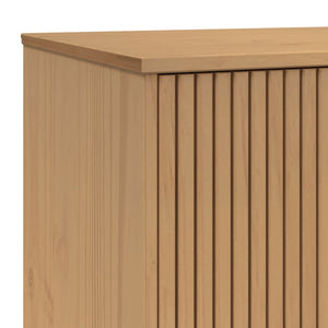 Μπουφές OLDEN Γκρι & Καφέ 114x43x73,5 εκ. από Μασίφ Ξύλο Πεύκου